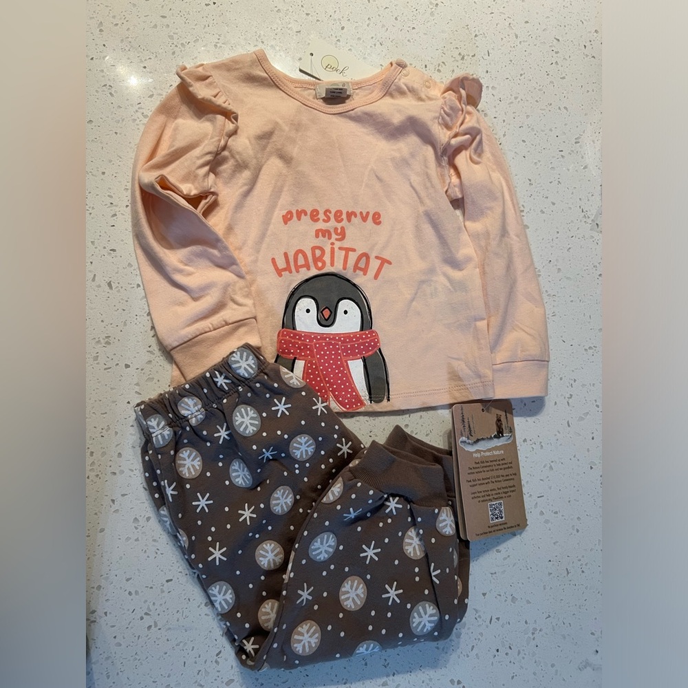 NWT Peek… 2pc set toddler girls